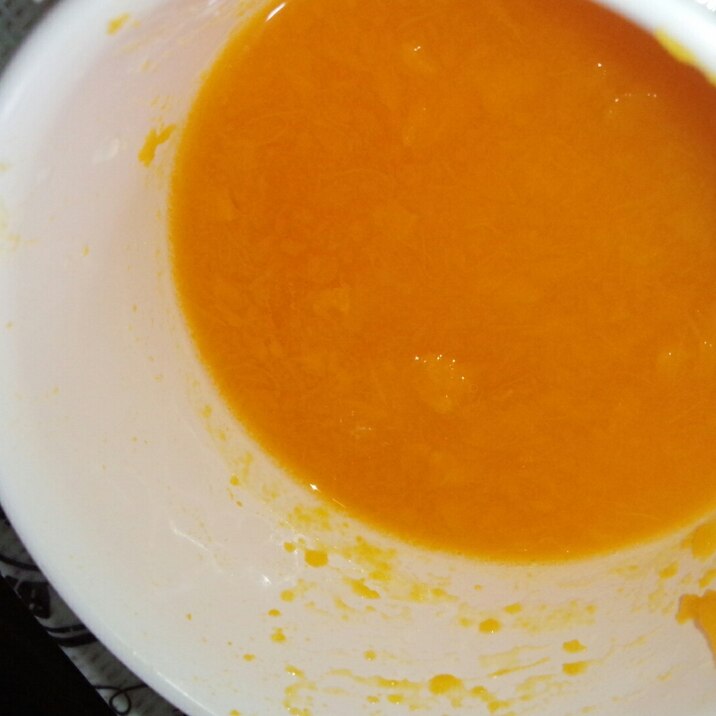 【離乳食中期】かぼちゃスープ